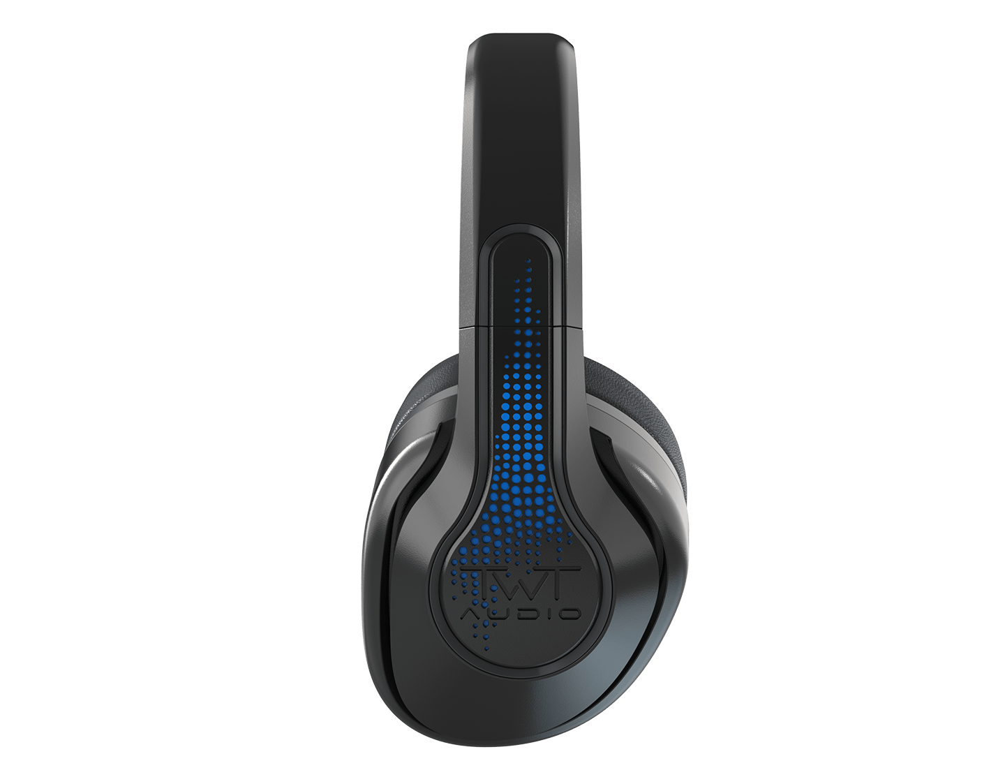 REVO TW340 Wireless Headphones by TWT Audio with ergonomic ear cup swivel technology and sleek black over-ear design.